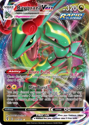 Rayquaza VMAX 111/203 SWSH Evolving Skies Holo Ultra Rare Pokemon Card