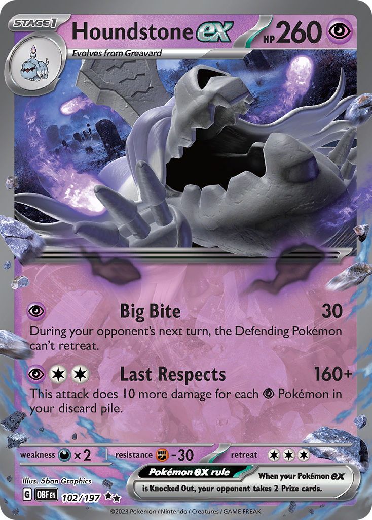 rainbow rares pokemon cards Eiscue ex (210/197) [Scarlet & Violet: Obsidian Flames] – Media Reload main image 0