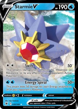 Starmie V 030/189 SWSH Astral Radiance Holo Ultra Rare Pokemon Card