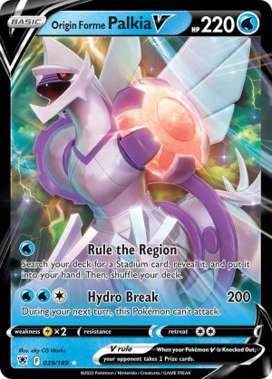 Origin Forme Palkia V 039/189 SWSH Astral Radiance Holo Ultra Rare Pokemon Card