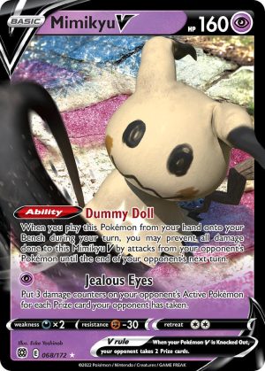 Mimikyu V 68/172 SWSH Brilliant Stars Holo Ultra Rare Pokemon Card