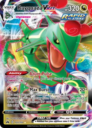 Rayquaza VMAX 101/159 SWSH Crown Zenith Holo Ultra Rare Pokemon Card