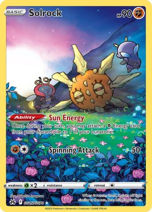 Solrock GG15/GG70 Holo Crown Zenith Galarian Gallery Rare Pokemon Card