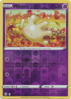 Milcery 070/172 SWSH Brilliant Stars Reverse Holo Common Pokemon Card