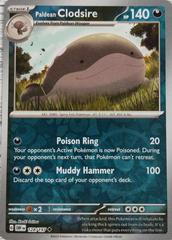 Paldean Clodsire 128/197 Scarlet and Violet Obsidian Flames Reverse Holo Uncommon Pokemon Card