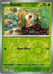Rowlet 013/197 Scarlet and Violet Obsidian Flames Reverse Holo Common Pokemon Card