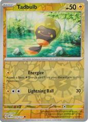 Tadbulb 074/197 Scarlet and Violet Obsidian Flames Reverse Holo Common Pokemon Card
