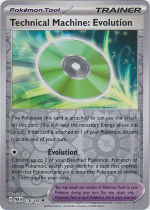 Technical Machine: Evolutions 178/182 Scarlet and Violet Paradox Rift Reverse Holo Uncommon Pokemon Card