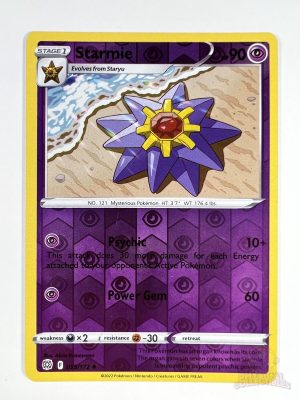 Starmie 055/172 SWSH Brilliant Stars Reverse Holo Uncommon Pokemon Card