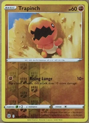 Trapinch 074/172 SWSH Brilliant Stars Reverse Holo Common Pokemon Card