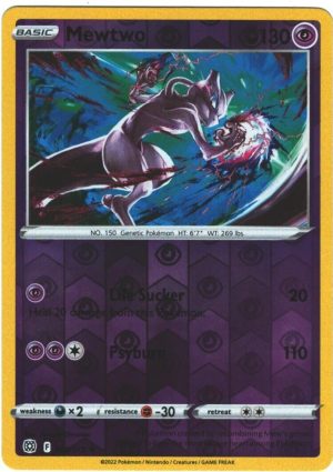 Mewtwo 056/172 SWSH Brilliant Stars Reverse Holo Rare Pokemon Card