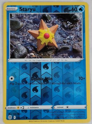 Staryu 030/172 SWSH Brilliant Stars Reverse Holo Common Pokemon Card