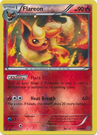 Flareon 13/98 XY Ancient Origins Reverse Holo Uncommon Pokemon Card