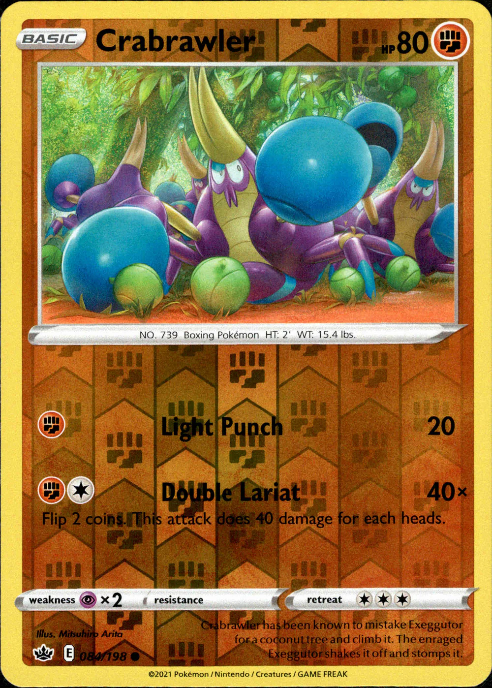 pokemon crabrawler card Crabrawler(C) {F} (059/102) [SV7] – 晴れる屋2 main image 1
