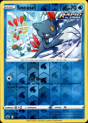 Sneasal 030/198 SWSH Chilling Reign Reverse Holo Common Pokemon Card