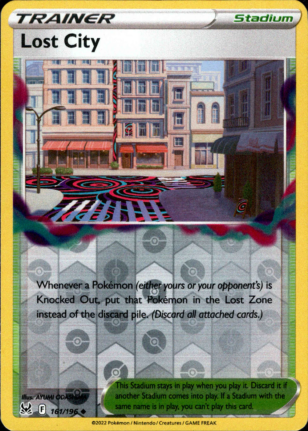 Lost City 161/196 SWSH Lost Origin Reverse Holo Uncommon Pokemon Card |  Gogi Collectables