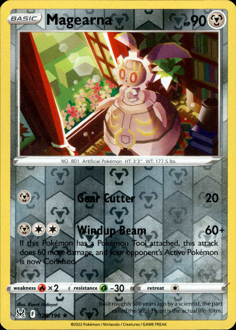 Magearna 128/196 SWSH Lost Origin Reverse Holo Rare Pokemon Card | Gogi  Collectables