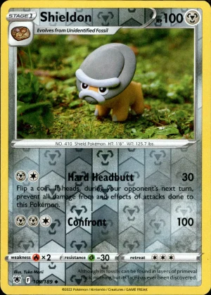 Shieldon 109/189 SWSH Astral Radiance Reverse Holo Uncommon Pokemon Card