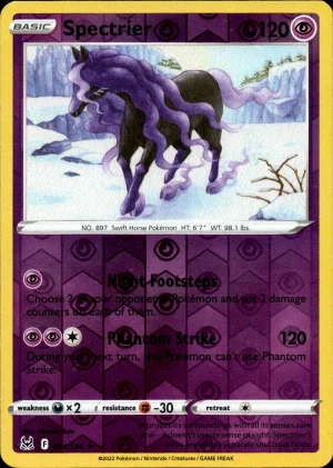 Spectrier 081/196 SWSH Lost Origin Reverse Holo Rare Pokemon Card