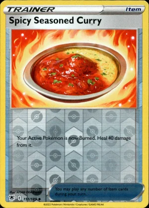 Spicy Seasoned Curry 151/189 SWSH Astral Radiance Reverse Holo Uncommon Pokemon Card
