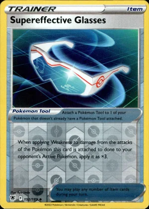 Supereffective Glasses 152/189 SWSH Astral Radiance Reverse Holo Uncommon Pokemon Card