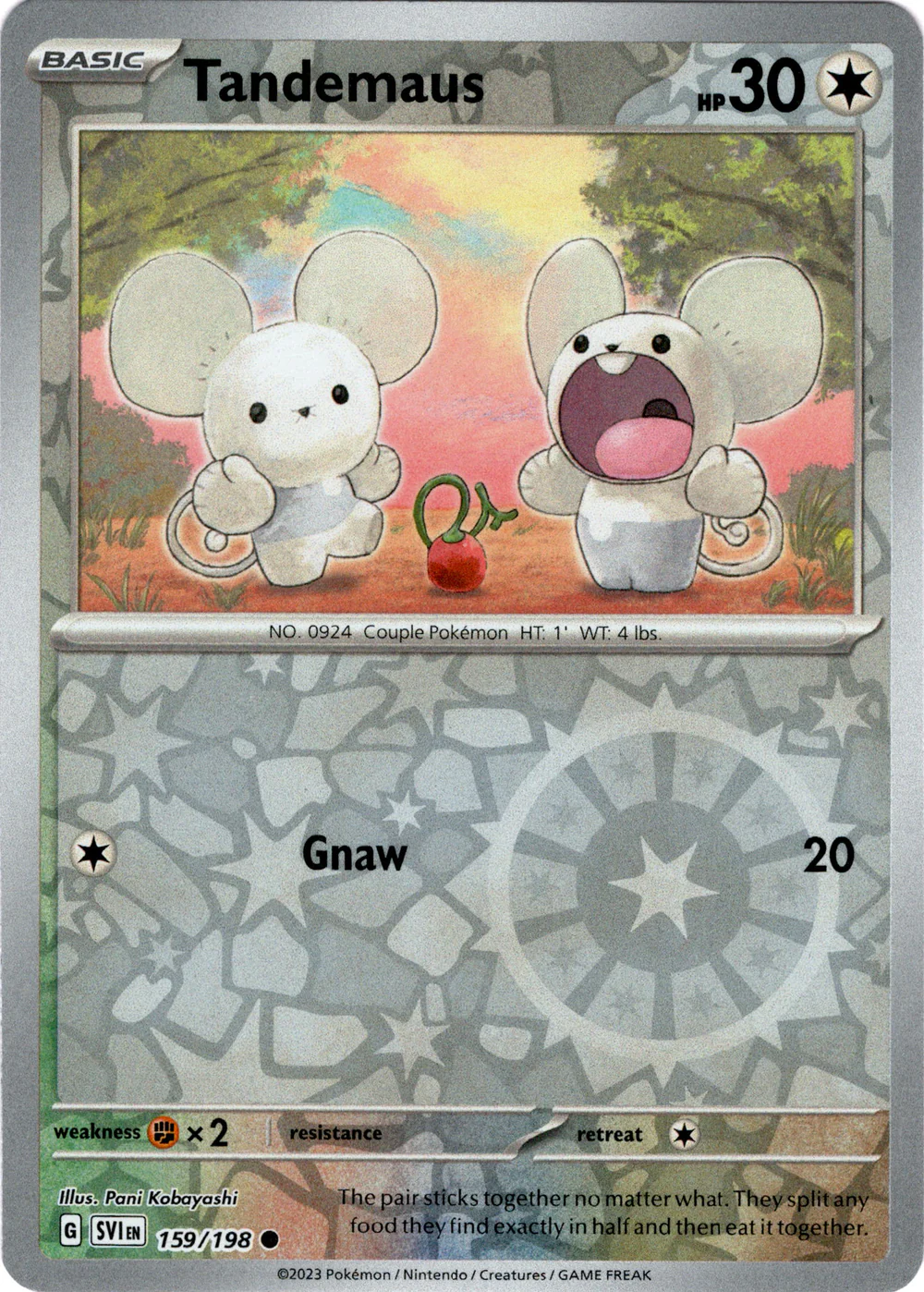 tandemaus pokemon card Maushold Collection Set of 5 Reverse Holo NM Collect Draw 2 cards Tandemaus and Maushold Collection Showcase