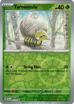 Tarountula 017/198 Scarlet and Violet Base Reverse Holo Common Pokemon Card