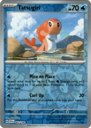 Tatsugiri 062/198 Scarlet and Violet Base Reverse Holo Uncommon Pokemon Card