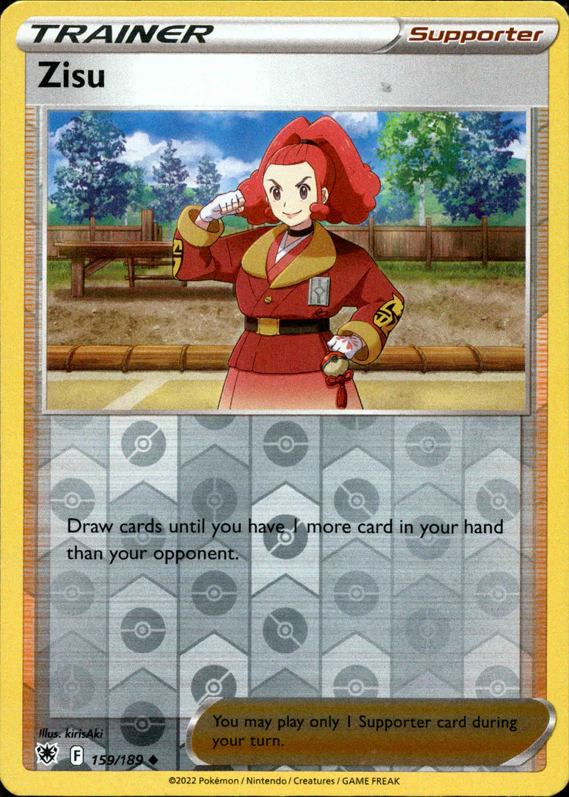 Zisu 159/189 SWSH Astral Radiance Reverse Holo Uncommon Pokemon Card