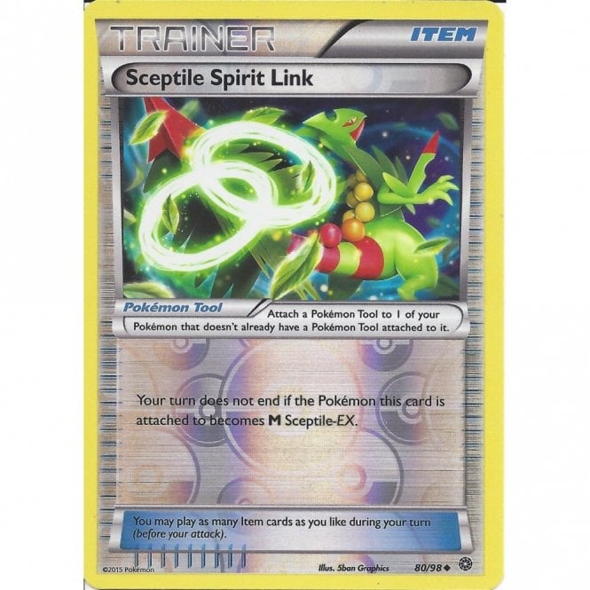 Sceptile Spirit Link 80/98 XY Ancient Origins Reverse Holo Uncommon Pokemon Card