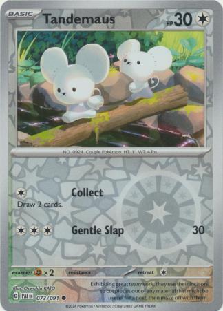 Tandemaus 073/091 Scarlet and Violet Paldean Fates Reverse Holo Common Pokemon Card