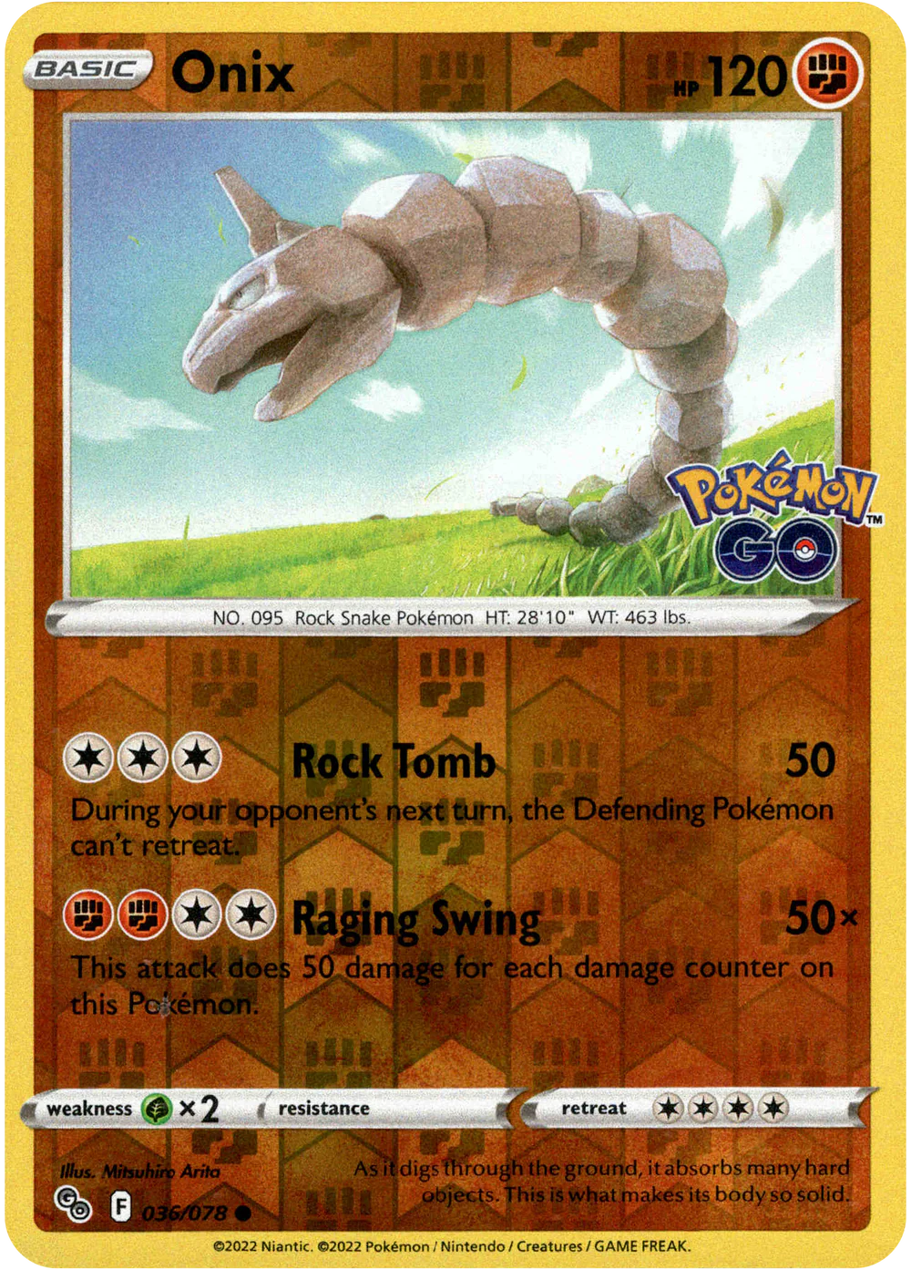 onix pokemon card holographic 2010 HG SS REVERSE HOLO NO. 56/95 #16089 Onix - 61/108 - Common
