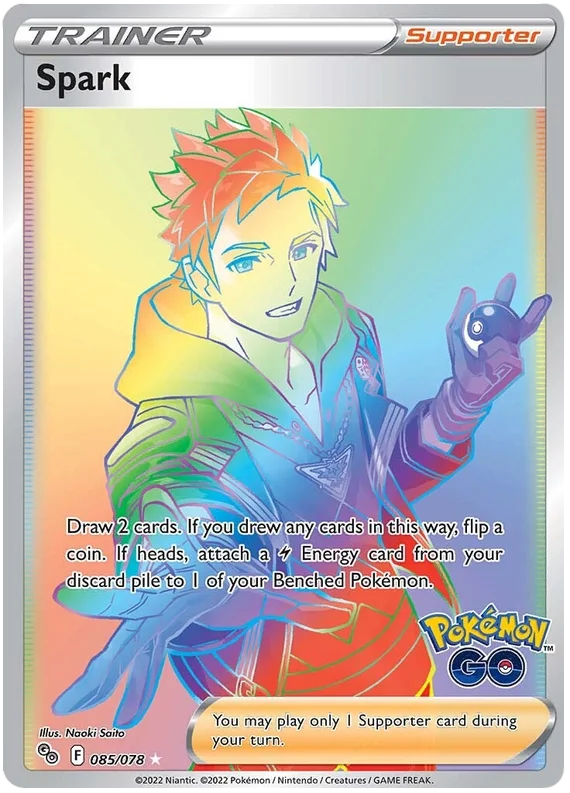 Spark 085/078 SWSH Pokemon Go Full Art Hyper Rare Pokemon Card | Gogi  Collectables