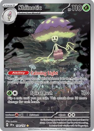 Shiinotic 194/191 Scarlet and Violet Surging Sparks Illustration Rare Pokemon Card