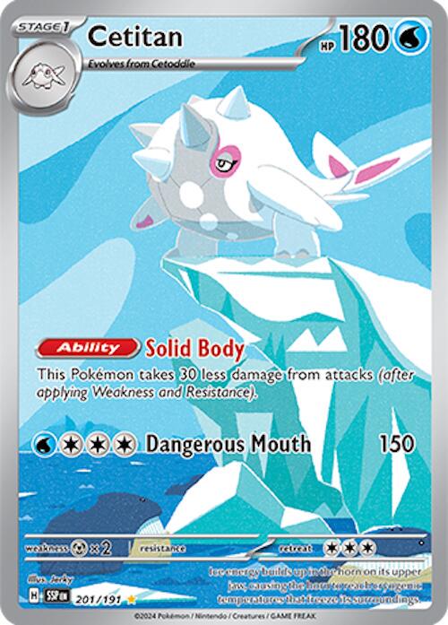 Cetitan 201/191 Scarlet and Violet Surging Sparks Illustration Rare Pokemon Card