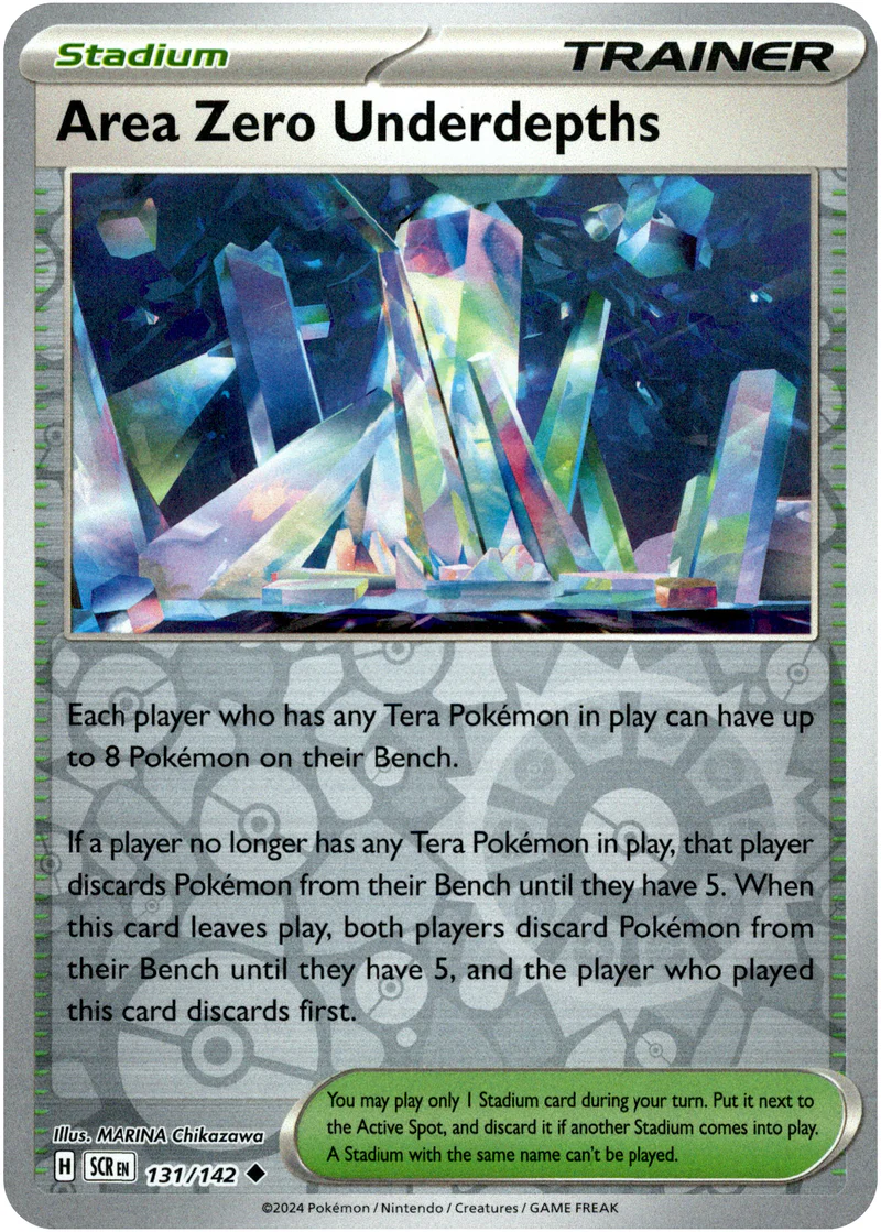 Area Zero Underdepths 131/142 Scarlet and Violet Stellar Crown Reverse Holo Uncommon Pokemon Card