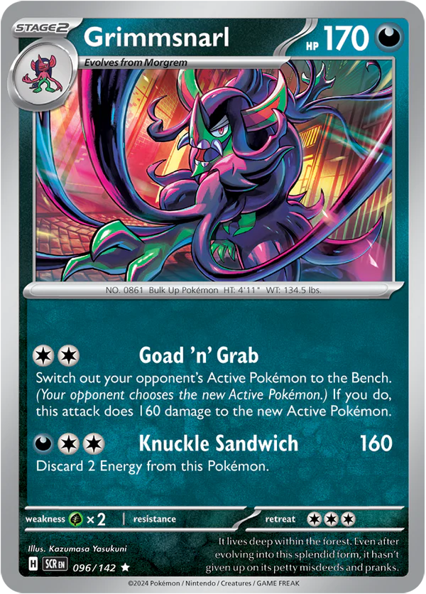 Grimmsnarl 096/142 Scarlet and Violet Stellar Crown Holo Rare Pokemon Card