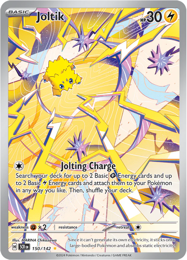 Joltik 150/142 Scarlet and Violet Stellar Crown Illustration Rare Pokemon Card