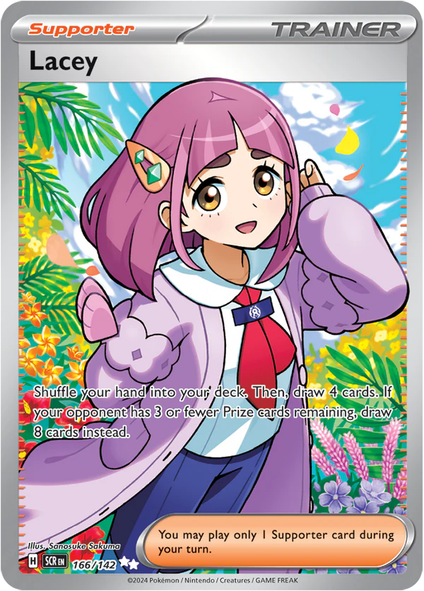 Lacey 166/142 Scarlet and Violet Stellar Crown Full Art Trainer Rare Pokemon  Card | Gogi Collectables