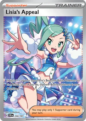 Lisia's Appeal 234/191 Scarlet and Violet Surging Sparks Full Art Rare Pokemon Card