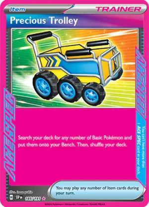 Precious Trolley 185/191 Scarlet and Violet Surging Sparks ACE SPEC Pokemon Card