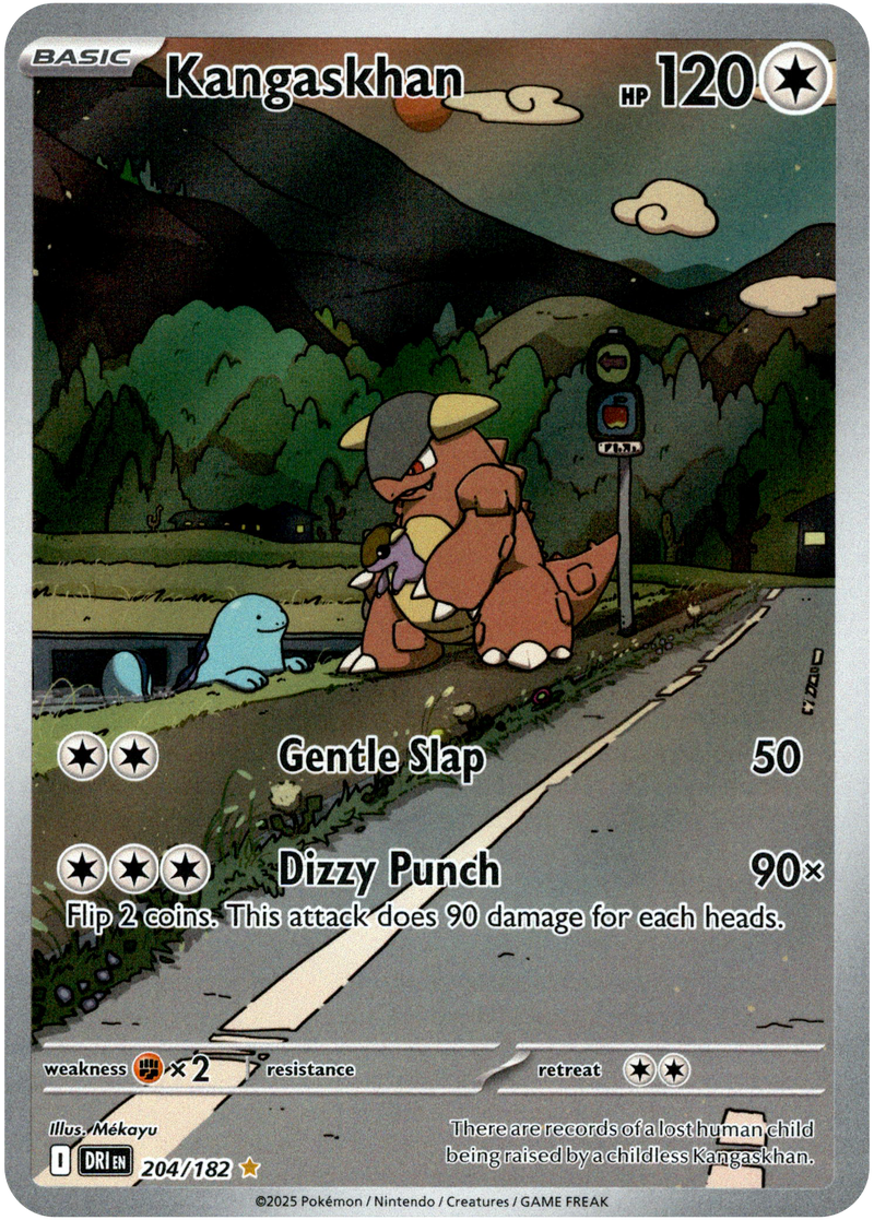 Kangaskhan 204/182 Scarlet and Violet Destined Rivals Illustration Rare Pokemon Card