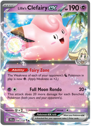 Lillie's Clefairy ex 056/159 Scarlet and Violet Journey Together Ultra Rare Pokemon Card