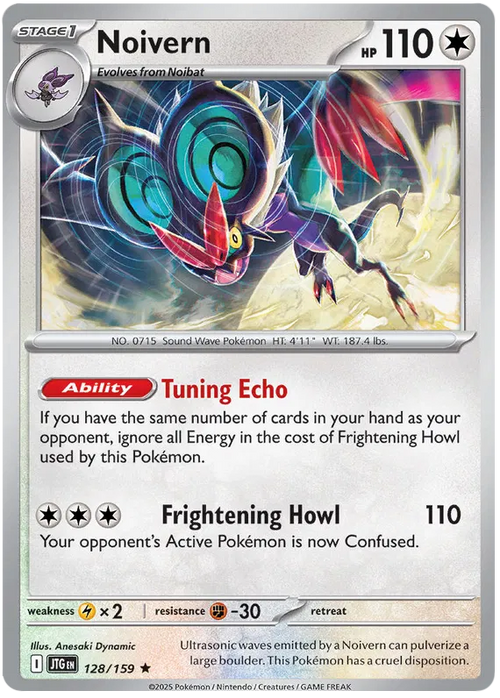 Noivern 128/159 Scarlet and Violet Journey Together Holo Rare Pokemon Card