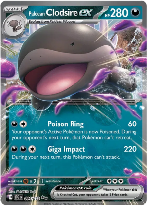 Paldean Clodsire ex 094/159 Scarlet and Violet Journey Together Ultra Rare Pokemon Card