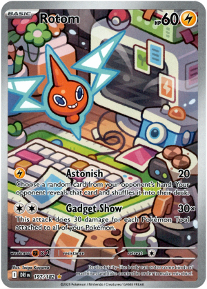 Rotom 197/182 Scarlet and Violet Destined Rivals Illustration Rare Pokemon Card