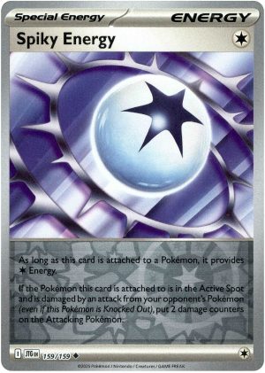 Spiky Energy 159/159 Scarlet and Violet Journey Together Reverse Holo Trainer Uncommon Pokemon Card
