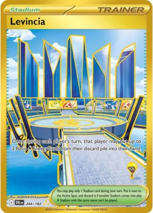 Levincia 244/182 Scarlet and Violet Destined Rivals Gold Rare Pokemon Card