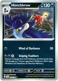 Honchkrow 058/094 Phantasmal Flames Reverse Holo Uncommon Pokemon Card