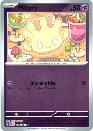 Milcery 043/094 Phantasmal Flames Reverse Holo Common Pokemon Card